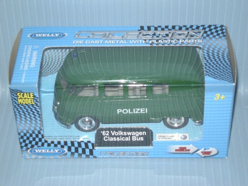 Welly<br>1:38 VW 62 CLASSICAL BUS (POLIZEN)
