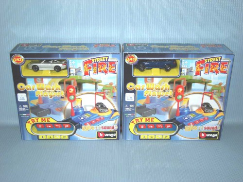   1:43 DIECAST STREET FIRE L&S CAR WASH PLAYSET