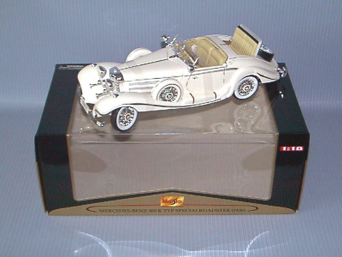 Maisto<br>1:18 P.E MERCEDES 500K '36 K TYPE (WHITE)